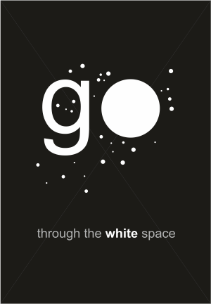 Go trough the white space